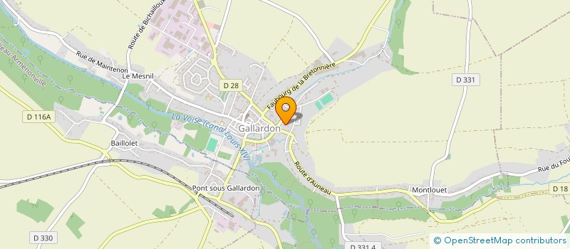 localisation de l'entreprise SCM DU CHAMP DE TIR à GALLARDON