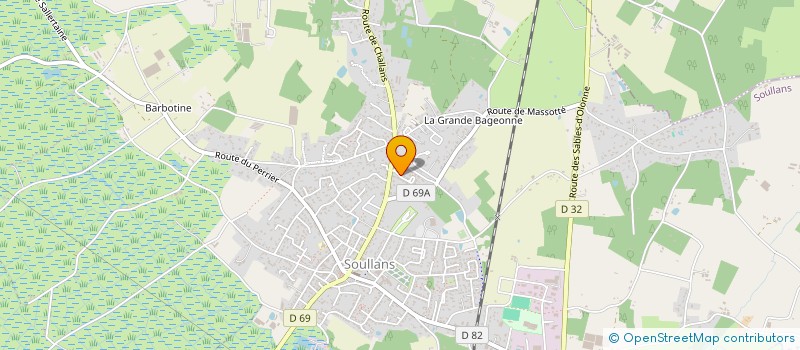 localisation de l'entreprise SCM DU CHATEAU D'EAU  SOULLANS