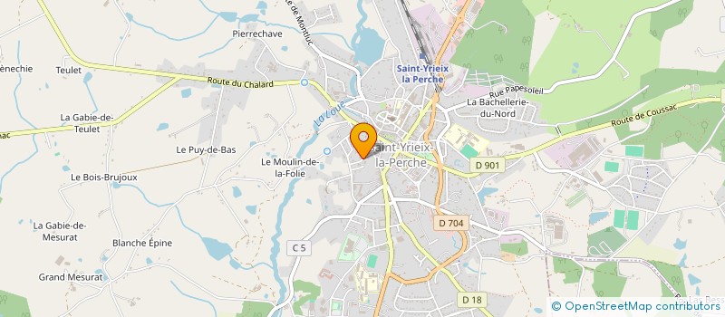 localisation de l'entreprise SCM DU CORBUSIER à SAINT-YRIEIX-LA-PERCHE