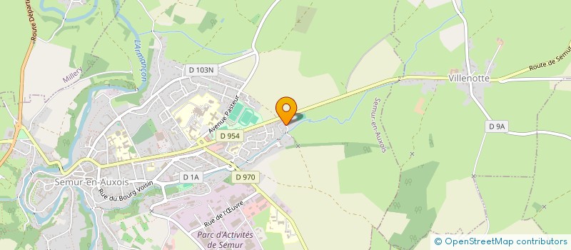 localisation de l'entreprise SCM DU DOCTEUR CHATOR  SEMUR-EN-AUXOIS