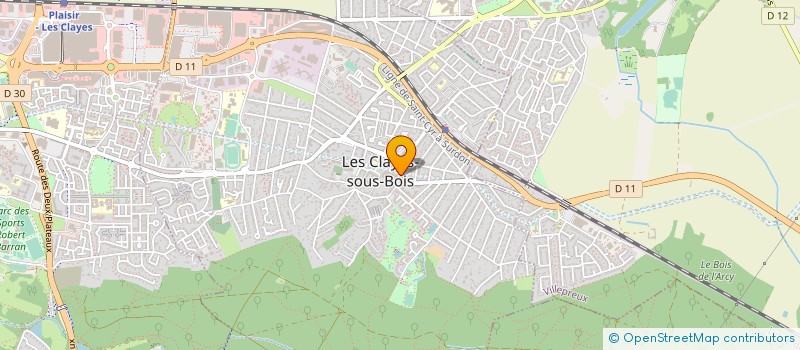 localisation de l'entreprise SCM DU DR DOMINIQUE VIGET LION à CLAYES-SOUS-BOIS (LES)