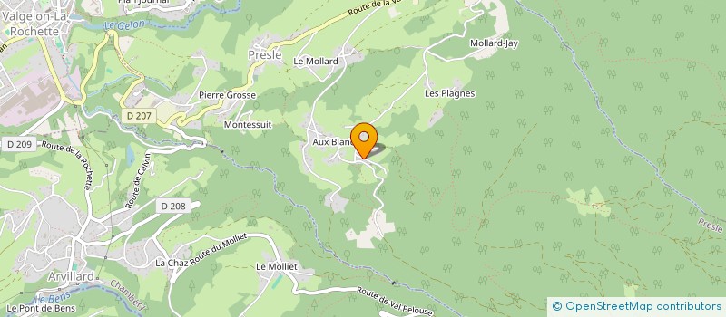 localisation de l'entreprise SCM DU GARGOTON  VALGELON-LA ROCHETTE