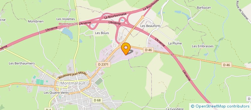 localisation de l'entreprise SCM DU GRAND CHAMP à MONTMARAULT