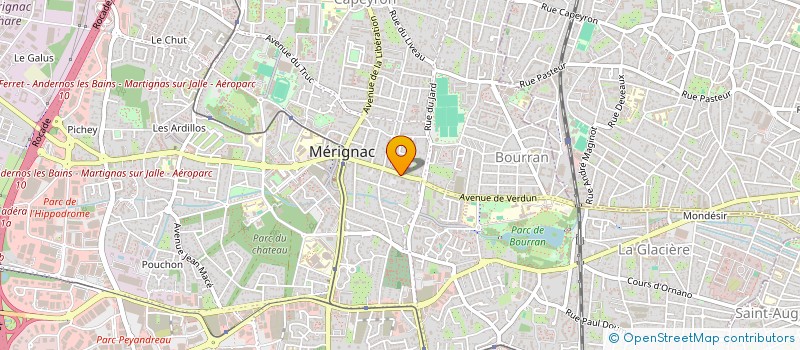 localisation de l'entreprise SCM DU GRAND LOUIS à MERIGNAC
