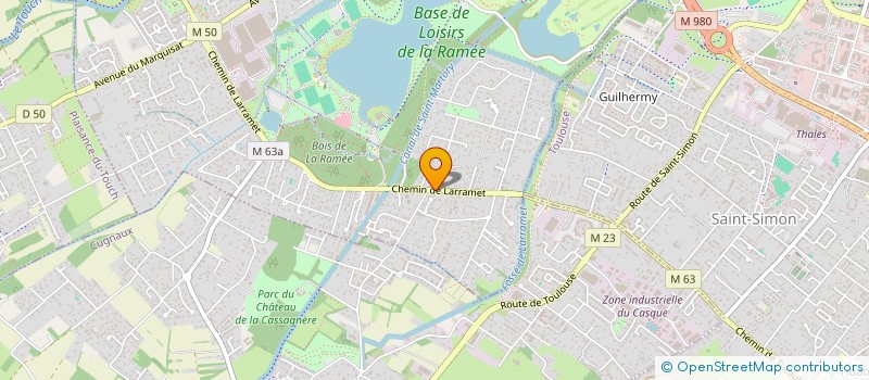 localisation de l'entreprise SCM DU GROUPE MEDICAL DE LA RAMEE à TOURNEFEUILLE