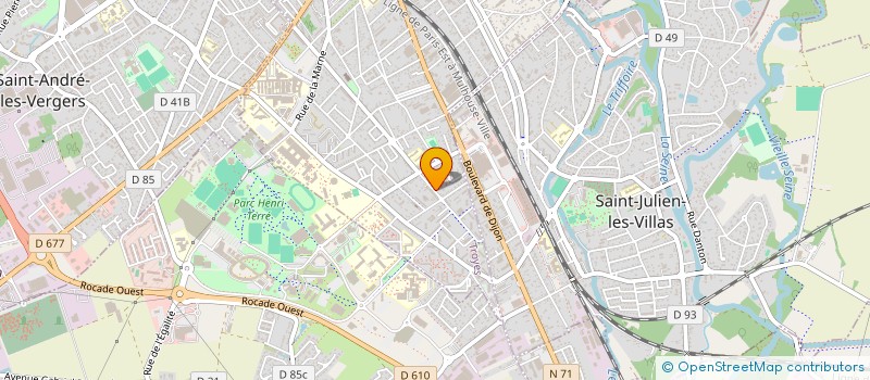 localisation de l'entreprise SCM DU GROUPE MEDICAL DES CHARTREUX à TROYES