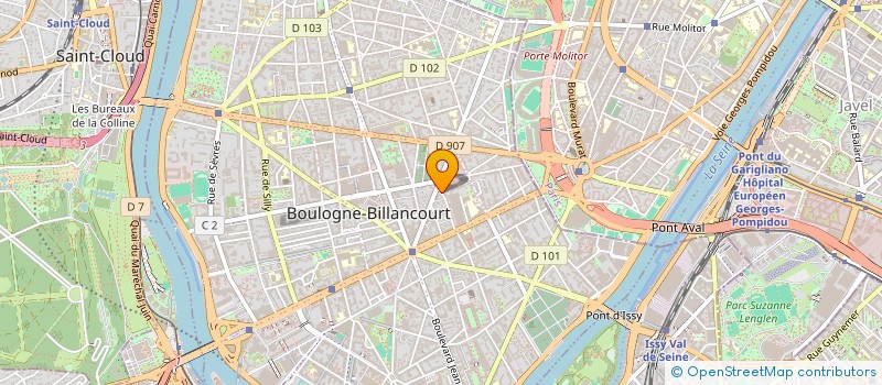 localisation de l'entreprise SCM DU GROUPE MEDICAL EMILE LANDRIN à BOULOGNE-BILLANCOURT
