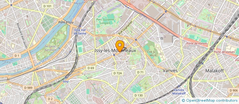 localisation de l'entreprise SCM DU GROUPE OPHTALMOLOGIQUE à ISSY-LES-MOULINEAUX