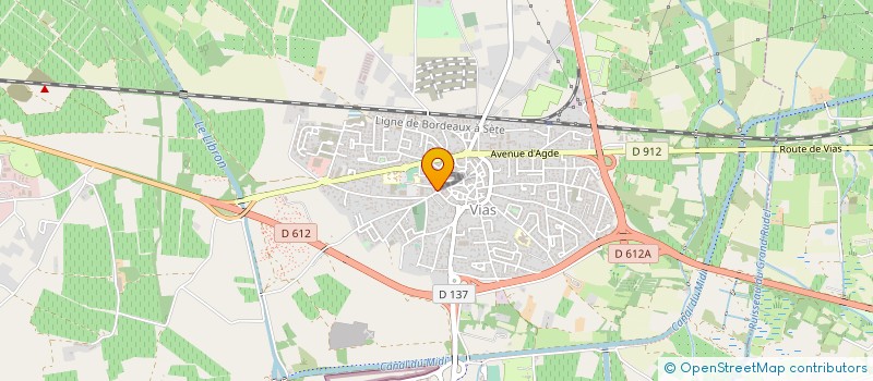 localisation de l'entreprise SCM DU GROUPEMENT MEDICAL DES PLATANES à VIAS