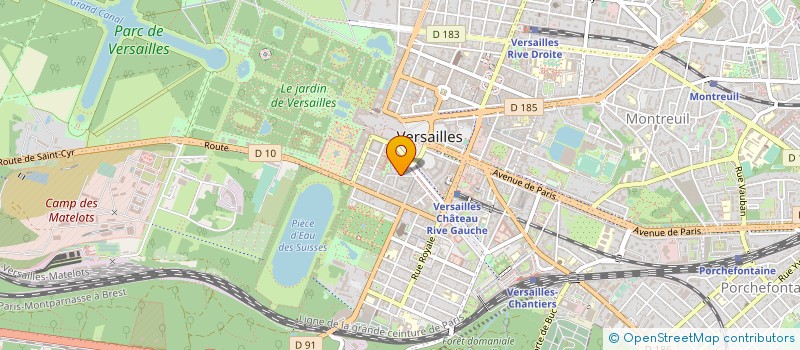 localisation de l'entreprise SCM DU JEU DE PAUME à VERSAILLES