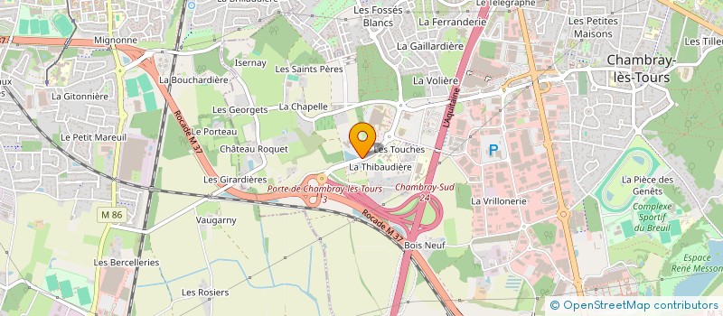 localisation de l'entreprise SCM DU LUCE  CHAMBRAY-LES-TOURS