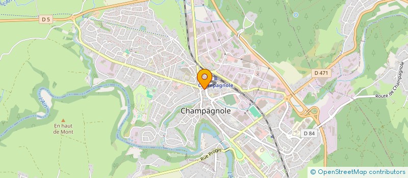 localisation de l'entreprise SCM DU MARRONNIER à CHAMPAGNOLE