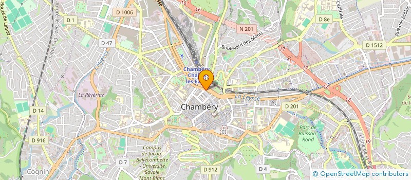 localisation de l'entreprise SCM DU MERIDIEN à CHAMBERY
