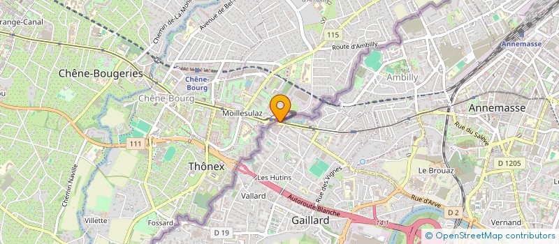 localisation de l'entreprise SCM DU MONT BLANC  GAILLARD