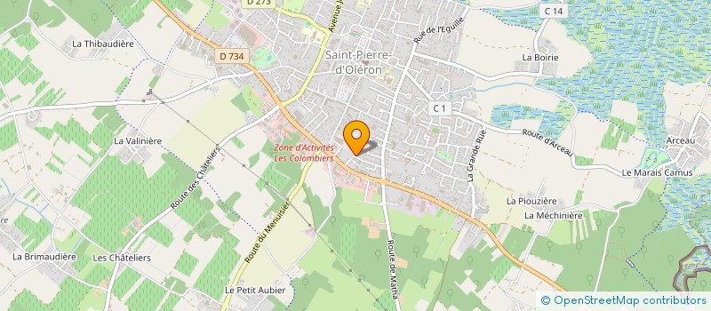 localisation de l'entreprise SCM DU MOULIN DU COIVRE  SAINT-PIERRE-D'OLERON