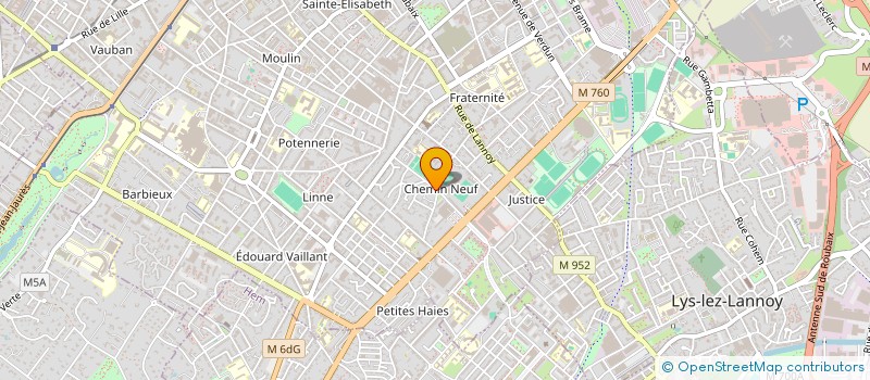 localisation de l'entreprise SCM DU NOUVEAU-ROUBAIX  ROUBAIX