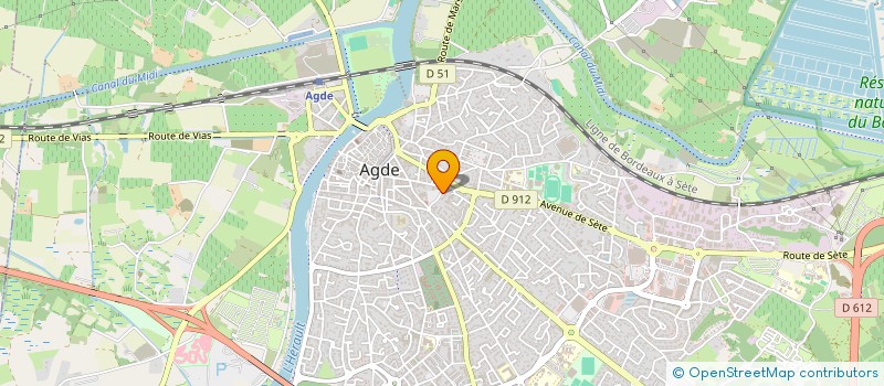 localisation de l'entreprise SCM DU PARC à AGDE