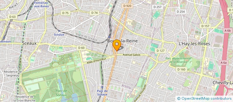 localisation de l'entreprise SCM DU PARC à BOURG-LA-REINE