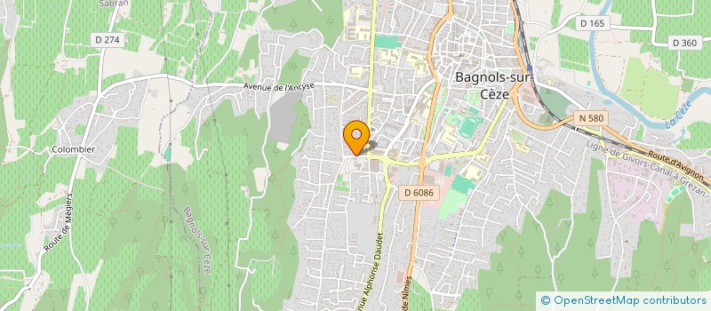 localisation de l'entreprise SCM DU PARC à BAGNOLS-SUR-CEZE