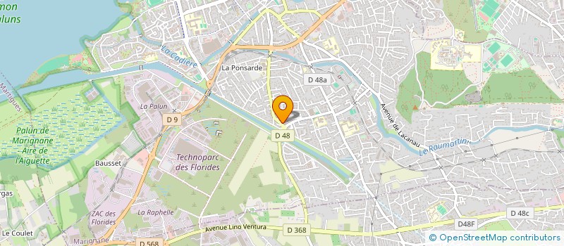 localisation de l'entreprise SCM DU POLE D'EXPLOITATIONS VASCULAIRES DE L'ETANG DE BERRE  MARIGNANE