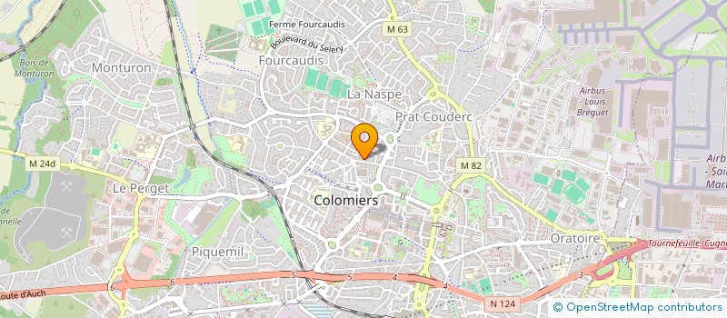 localisation de l'entreprise SCM DU PRAT à COLOMIERS