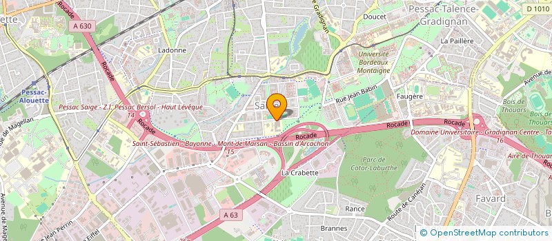 localisation de l'entreprise SCM DU PRE SAINT MARTIN  PESSAC