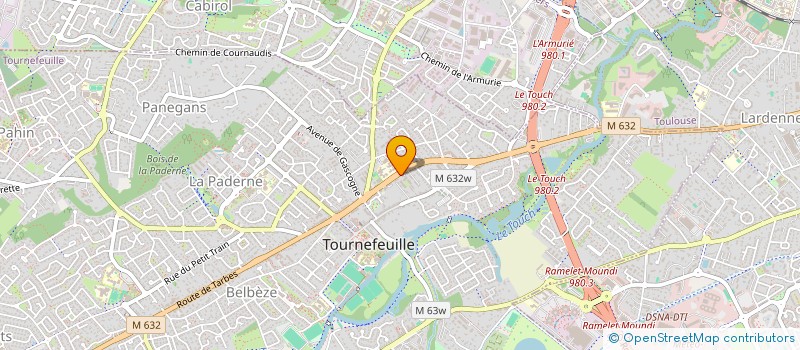 localisation de l'entreprise SCM DU SQUARE à TOURNEFEUILLE