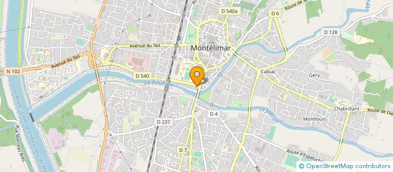 localisation de l'entreprise SCM DU SUD DE LA DROME ET DE L'ENCLAVE à MONTELIMAR
