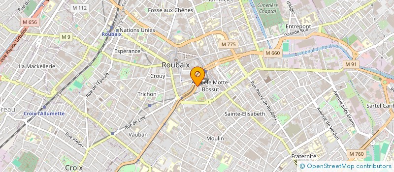 localisation de l'entreprise SCM DU THEATRE  ROUBAIX