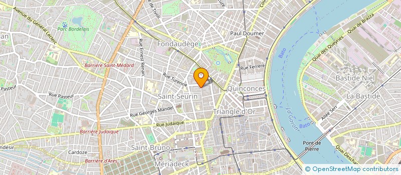 localisation de l'entreprise SCM DU TRIANGLE  BORDEAUX