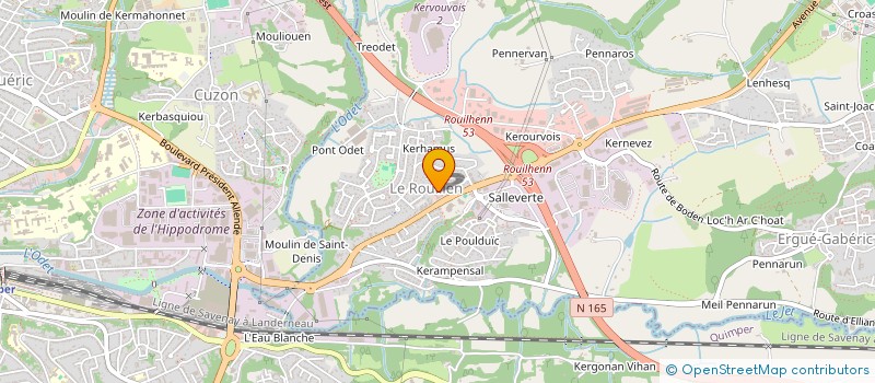 localisation de l'entreprise SCM DU VALLON  ERGUE-GABERIC