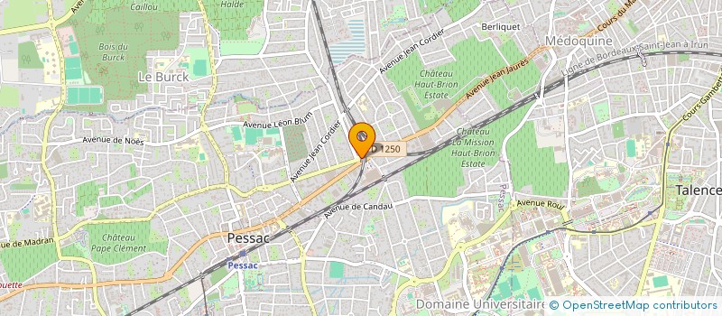 localisation de l'entreprise SCM DU VALLON  PESSAC