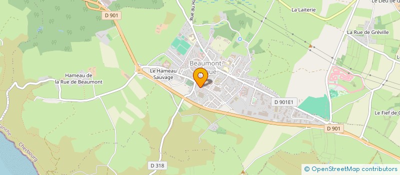 localisation de l'entreprise SCM DU VIEUX CHEMIN  LA HAGUE