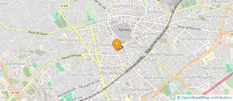 localisation de l'entreprise SCM DUBOURD TEULADE  NIMES