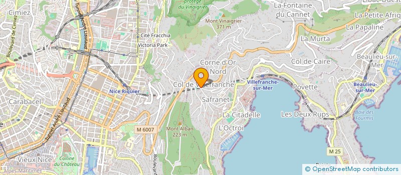 localisation de l'entreprise SCM DUBREUIL-MUTEVELLIAN à VILLEFRANCHE SUR MER