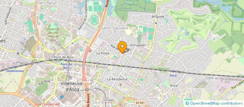 localisation de l'entreprise SCM DUBRULLE-PARENTY à VILLENEUVE-D'ASCQ
