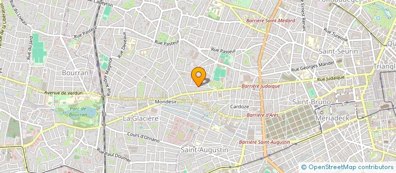 localisation de l'entreprise SCM DUPEUX ET PINAUD à BORDEAUX