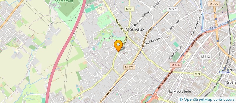 localisation de l'entreprise SCM DUPONT TURBELIN  MOUVAUX