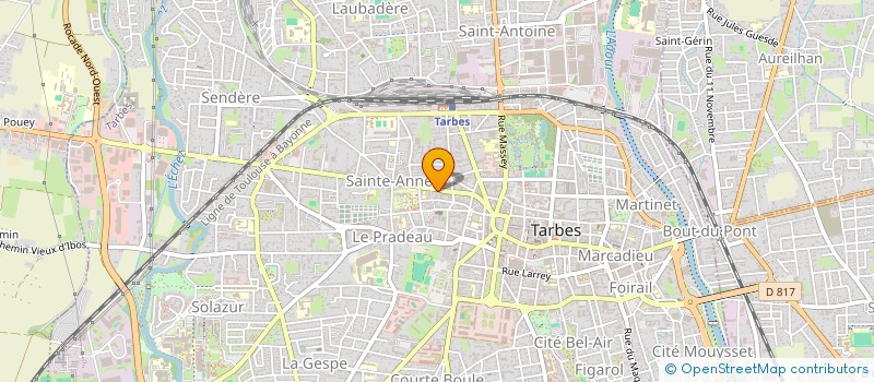 localisation de l'entreprise SCM DUTREY  TARBES