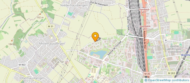 localisation de l'entreprise SCM E3 KINE SPORT  SCHILTIGHEIM