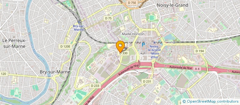 localisation de l'entreprise SCM ECHO RADIO BRY-E.R.B.  BRY-SUR-MARNE