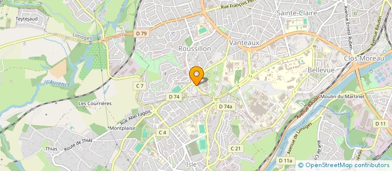 localisation de l'entreprise SCM ECHOTOMOGRAPHIE CABINET GYNECOLOGIE à LIMOGES