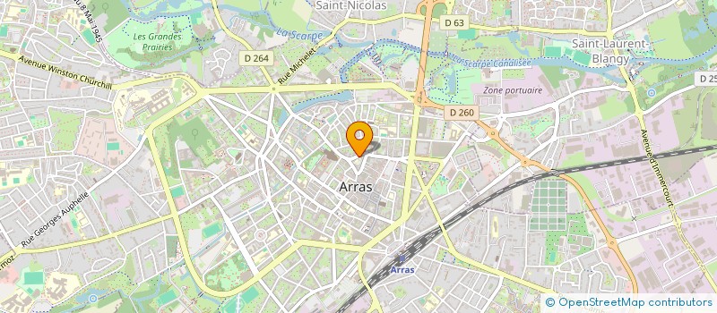 localisation de l'entreprise SCM EGALITE à ARRAS