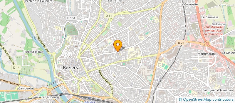 localisation de l'entreprise SCM EGLIN LEGRESSUS TOURNIER DENJEAN à BEZIERS
