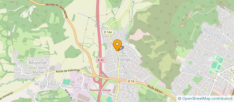 localisation de l'entreprise SCM ELANGE  THIONVILLE