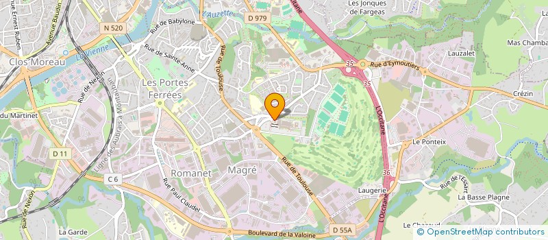 localisation de l'entreprise SCM EMAILLEURS CARDIOLOGIE à LIMOGES