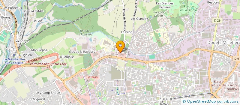 localisation de l'entreprise SCM EQUAMAXIS à SAINT-CYR-SUR-LOIRE