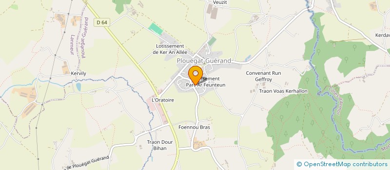 localisation de l'entreprise SCM ERGOTHER'HAPPY  PLOUEGAT-GUERRAND