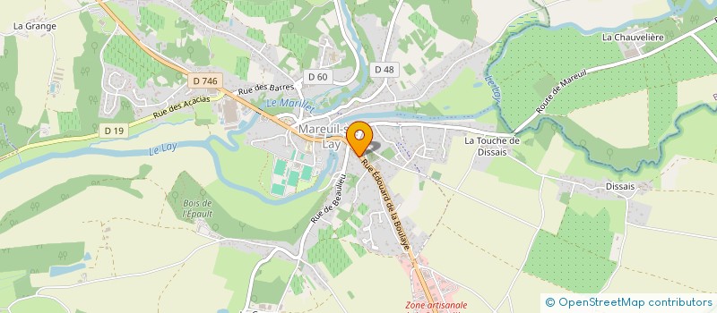 localisation de l'entreprise SCM ESCULAPE à MAREUIL-SUR-LAY-DISSAIS