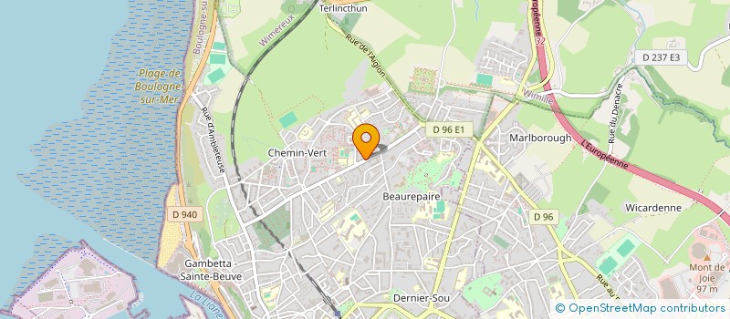 localisation de l'entreprise SCM ESCULAPE  BOULOGNE-SUR-MER